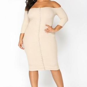 Puppy love taupe dress